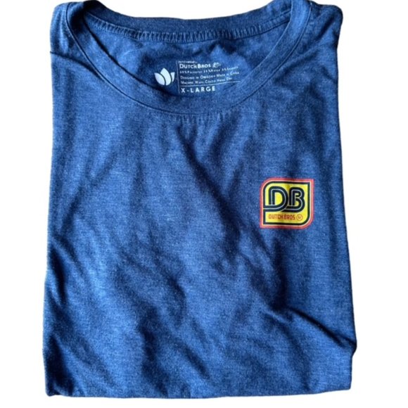 Dutch Bros S+XL+XXLBlue T-Shirt A Better World Rare Oregon Coffee Windmill DB - Picture 3 of 9